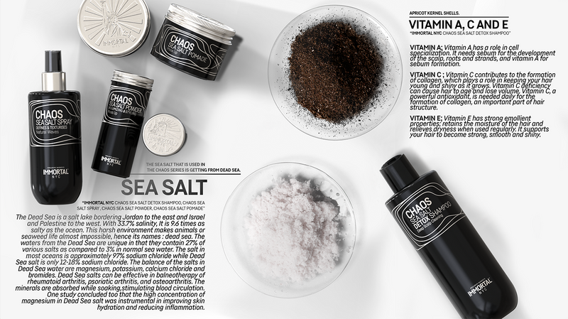 Immortal NYC Chaos Sea Salt Hair Styling Powder 20gr