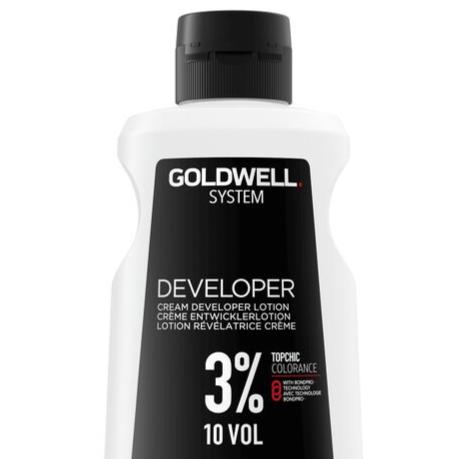 Goldwell System 990ml - System Developer 3% 10vol 1L Peroxides - Developers Goldwell
