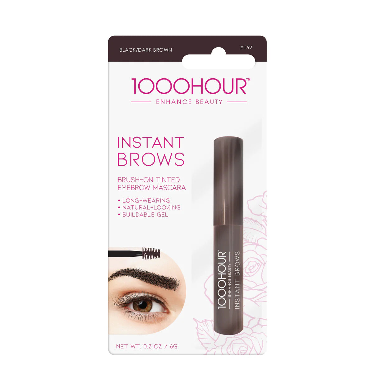 1000 Hour Instant Brows Mascara - Black/Dark Brown Eyebrow 1000 Hour