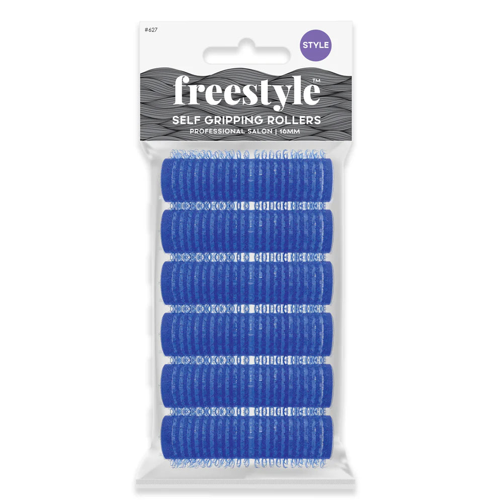 Freestyle Velcro Pack 15mm Blue 6pc Rollers Freestyle