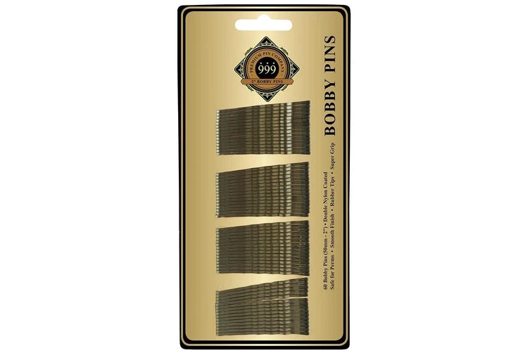 Premium Pin Company 999 Bronze Bobby Pins 2inch 60pk Pins 999