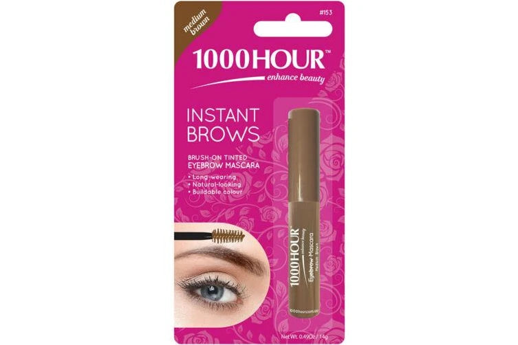 1000 Hour Instant Brows Mascara - Medium Brown Eyebrow 1000 Hour