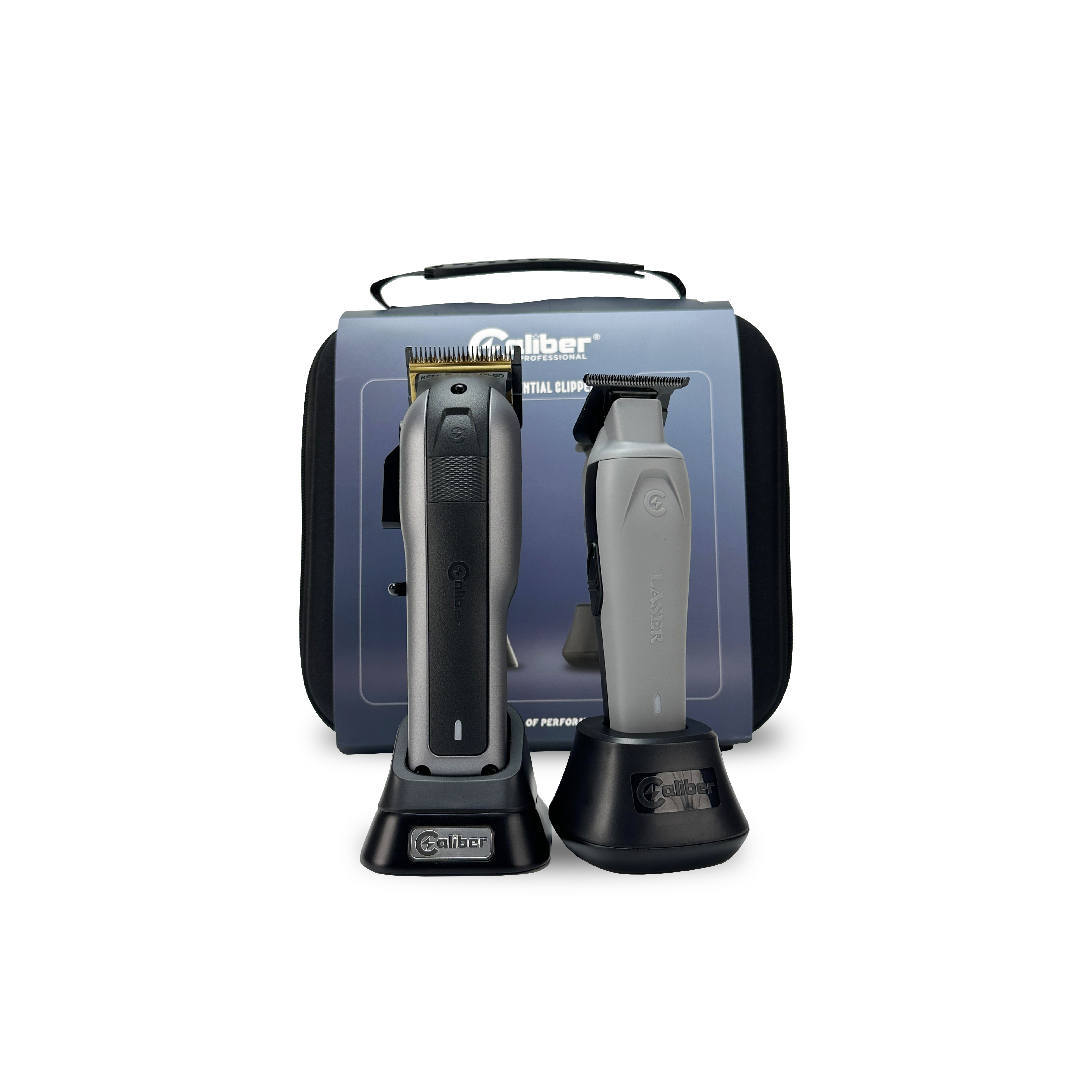 Caliber 10mm S and Laser Trimmer Essential Clipper Trimmer Duo Set Clipper Caliber