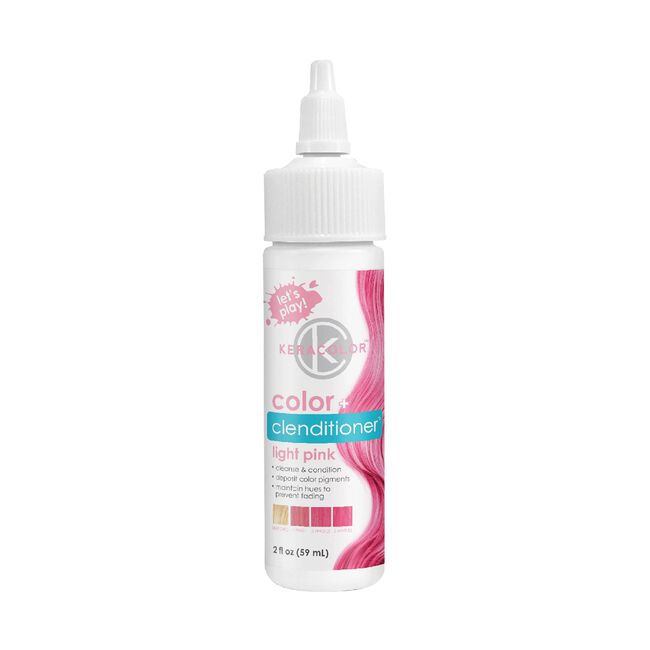 Keracolor Colour + Clenditioner Light Pink 59ml Colouring Shampoo/Conditioner Keracolor
