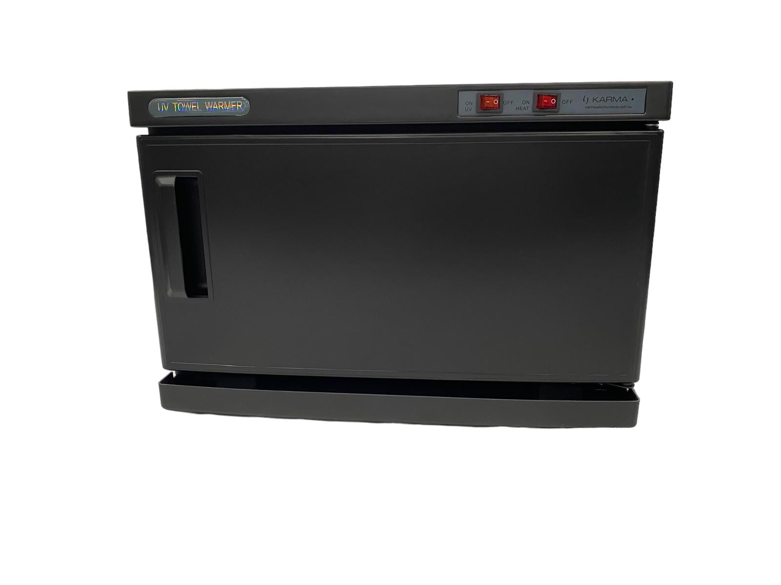 Karma UV Salon Single Door Hot Towel Warmer Black 18L 01010118 Towel Warmers - UV Sterilizers Karma