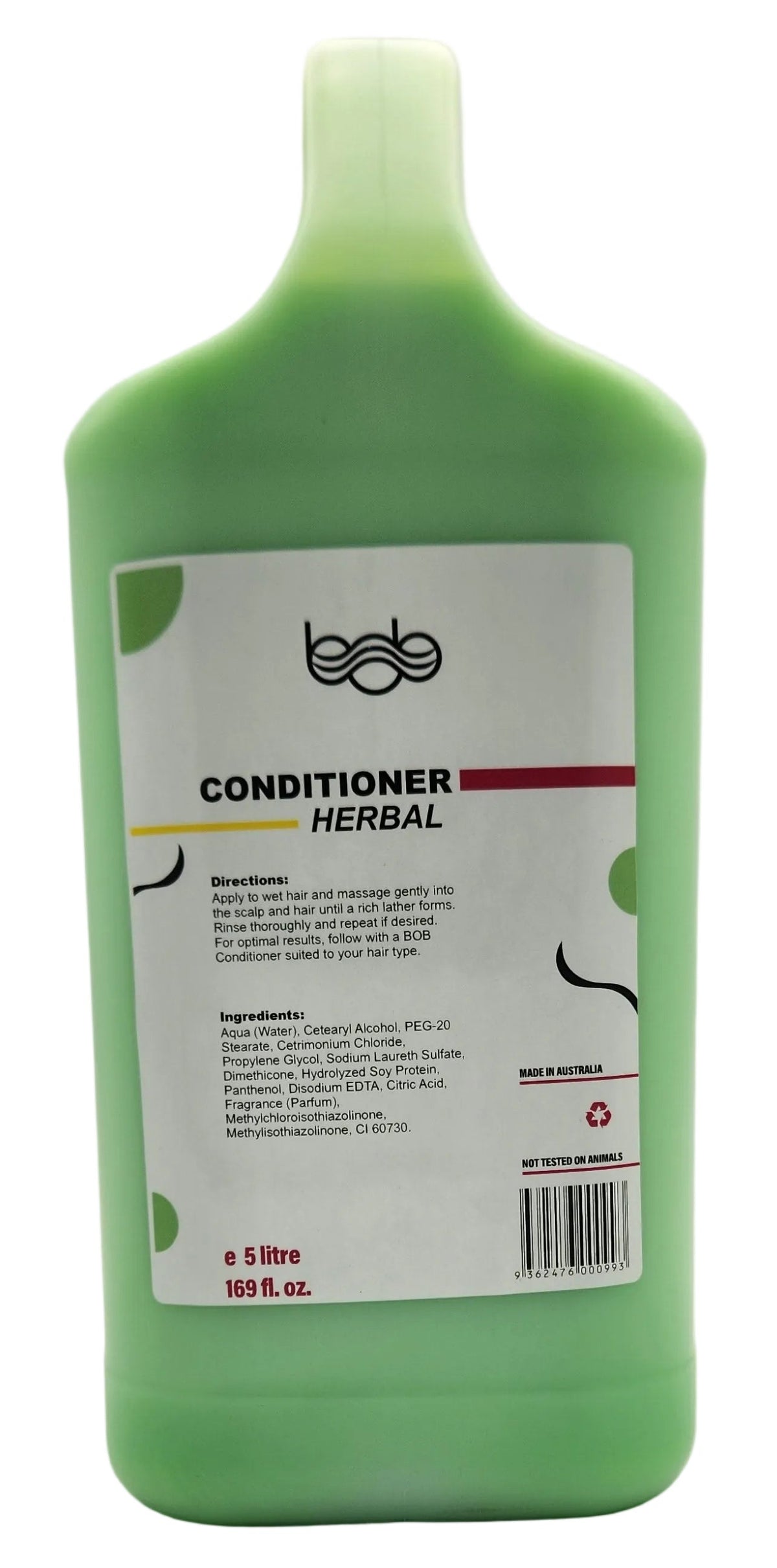 BOB Herbal Nourishing Professional Salon Conditioner 5L – For Soft, Manageable Hair