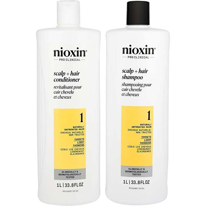 Nioxin No. 1 Shampoo and Conditioner Duo 1L Shampoo/Conditioner Nioxin
