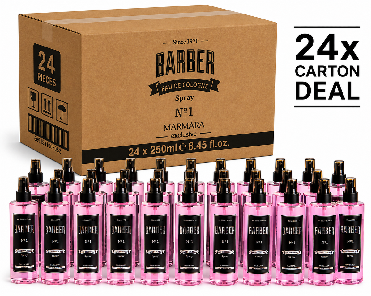 24x Barber Marmara Eau De Cologne No. 1 250ml – Cologne & Aftershave Cologne Barber Marmara