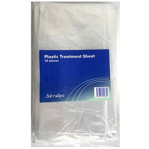 Salon and Spa Premium Plastic Treatment Sheet 10pk Disposables Salon and Spa