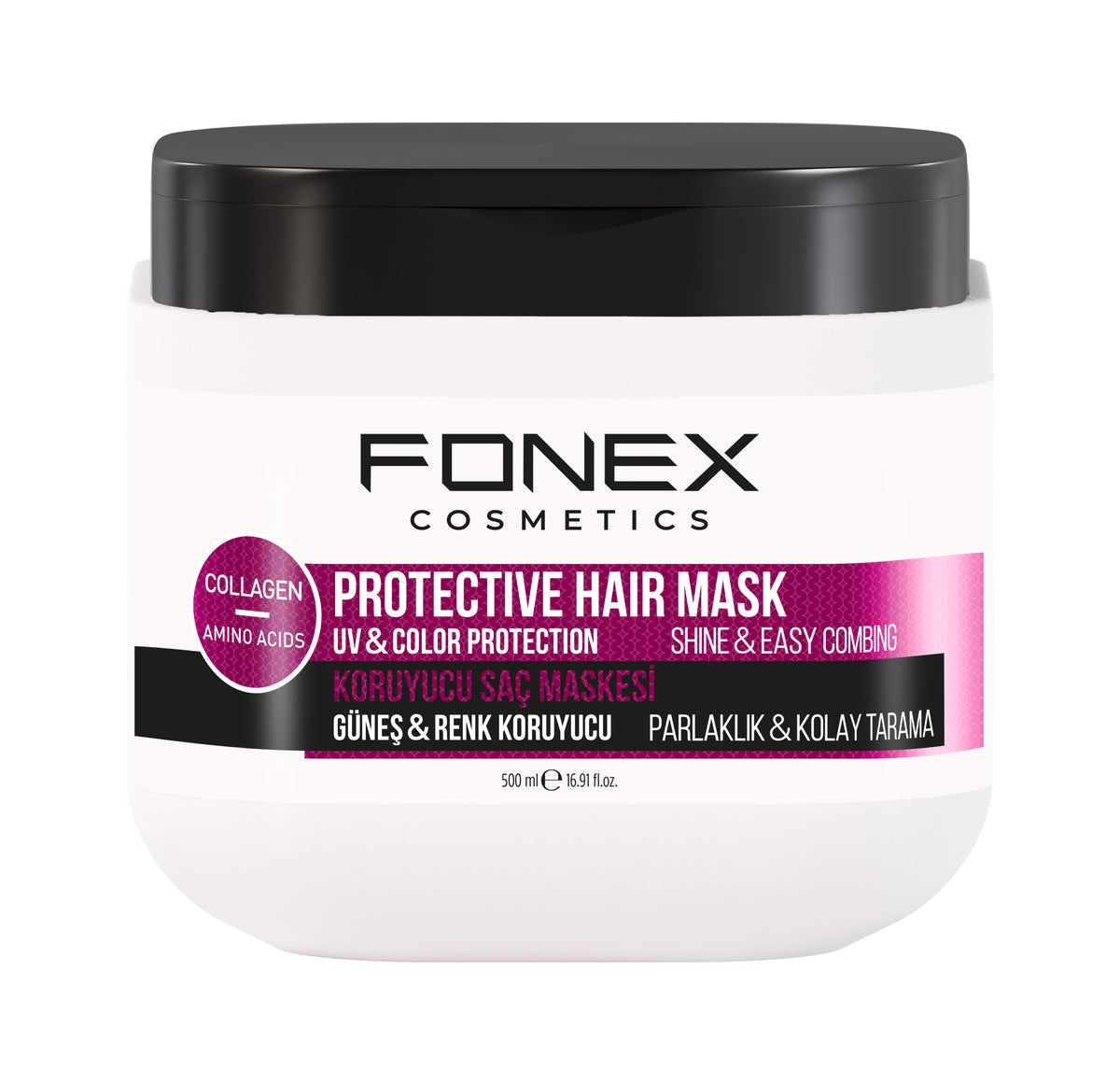 Fonex Protective Hair Mask 500ml – Professional Deep Conditioning Hair Treatment for Soft & Smooth Hair Hair Treatment Fonex
