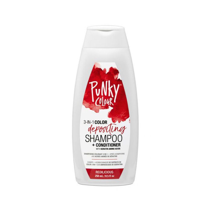 Punky 3 in 1 Colour Shampoo and Conditioner Redilicious 250ml Colouring Shampoo/Conditioner Punky