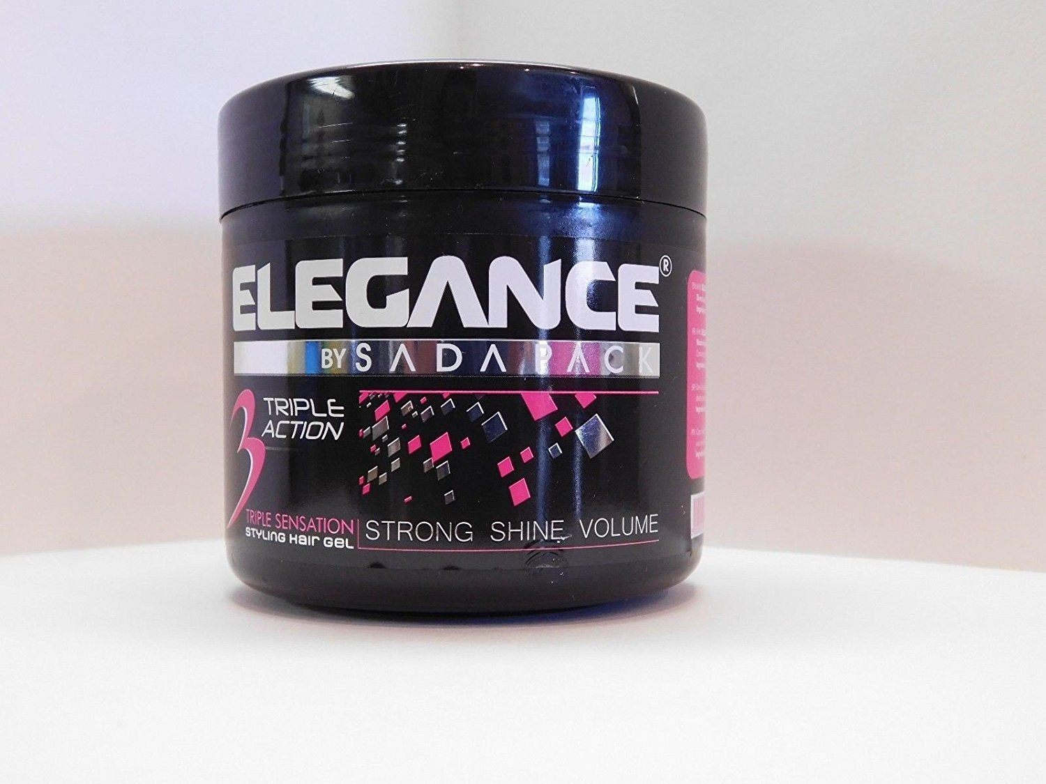 Elegance Triple Action Hair Gel Pink 250ml Hair Gel Elegance