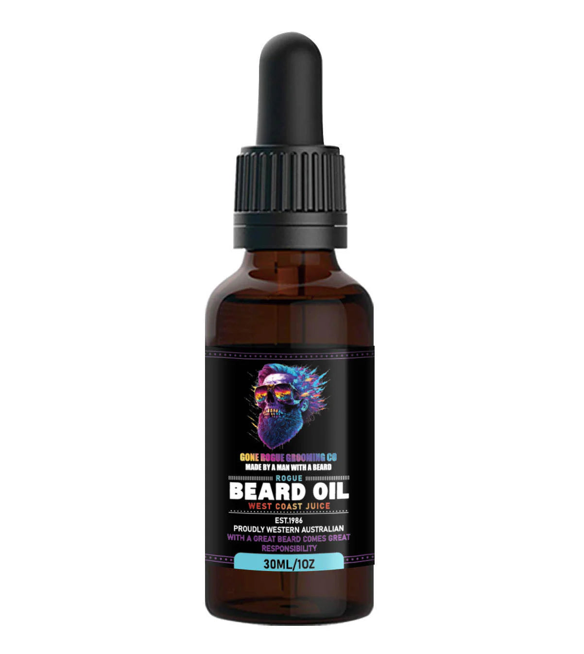 Gone Rogue Grooming Co. Beard Oil 30ml - West Coast Juice Beard - Moustache Care Gone Rogue Grooming Co.