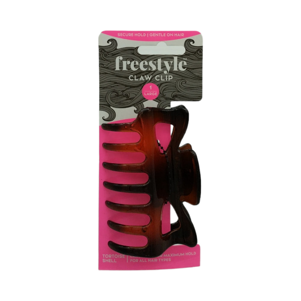 Freestyle Butterfly Clip Large Tortoise Shell 1pc Hair Clips- Ties - Accessories Freestyle