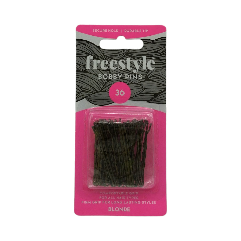 Freestyle Bobby Pins 36pc Blonde Hair Clips- Ties - Accessories Freestyle