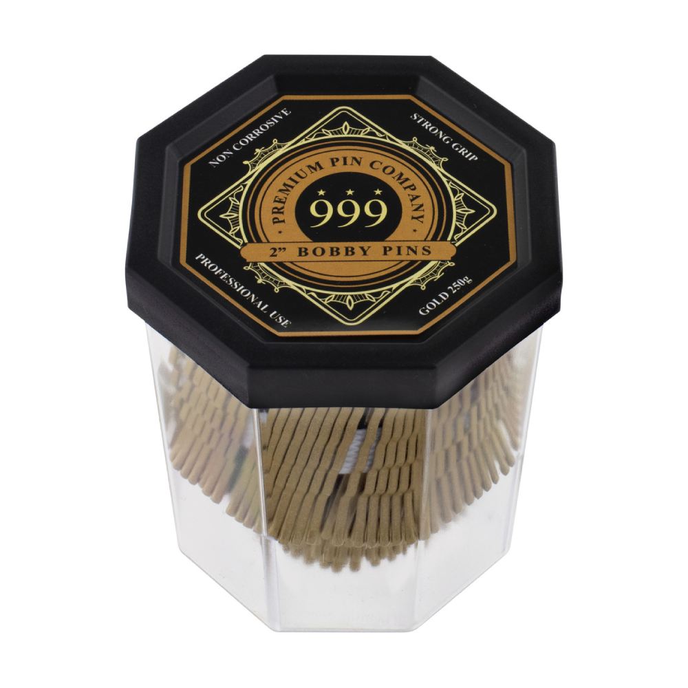 Premium Pin Company 999 Bobby Pins 2inch Gold Pins 999