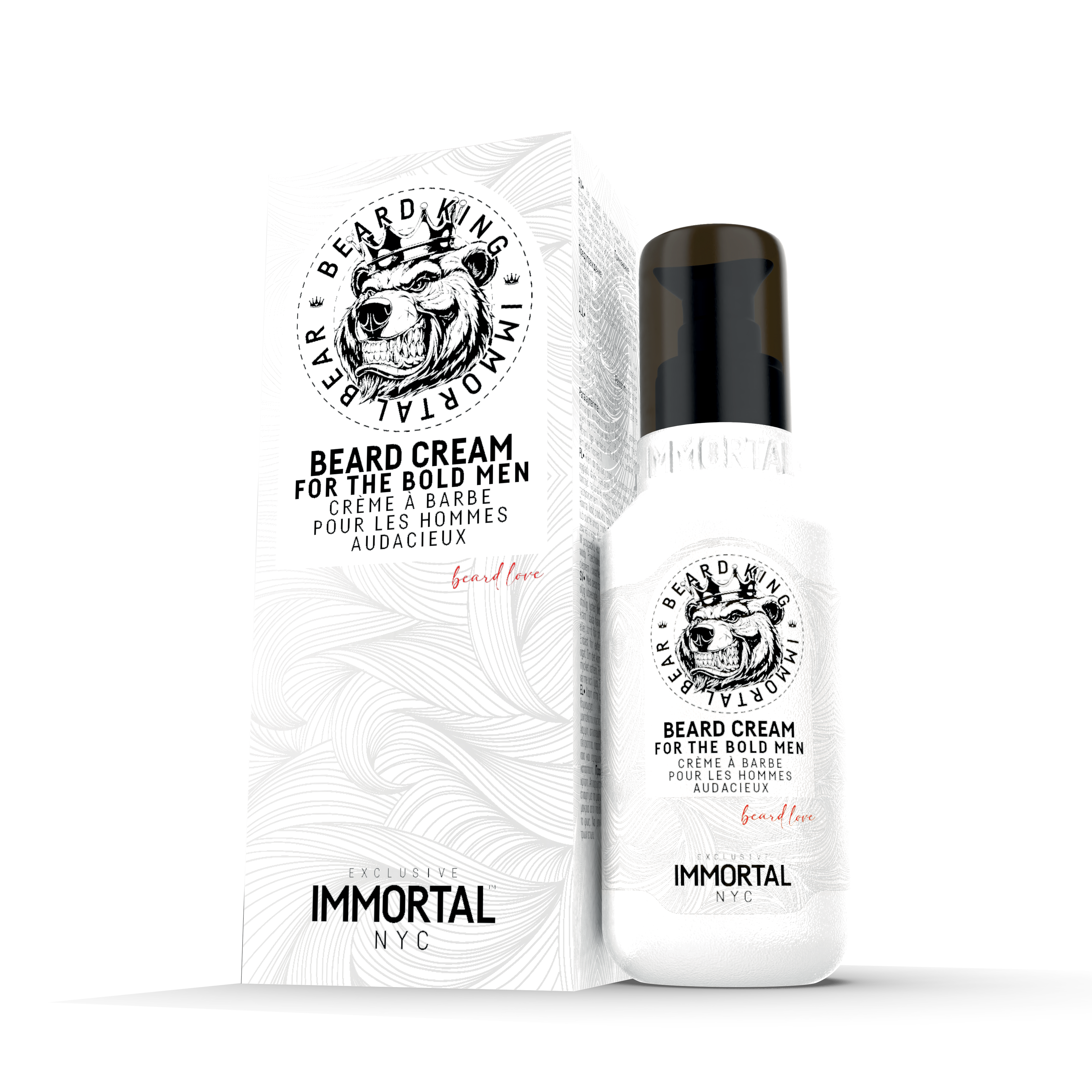 Immortal NYC Beard King Immortal Bear Beard Styling Care Cream 100ml Beard - Moustache Care Immortal