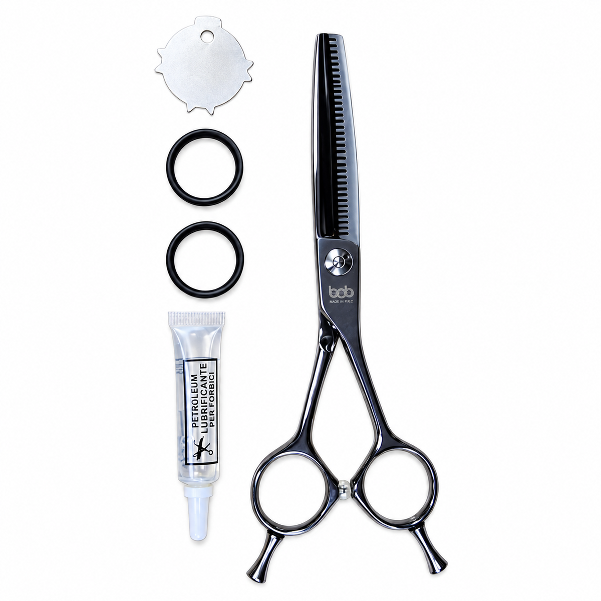 BOB Dragon Professional Edition 6 Inch Japanese Steel Thinning Scissor VG10 Cobalt Steel - Made In Italy