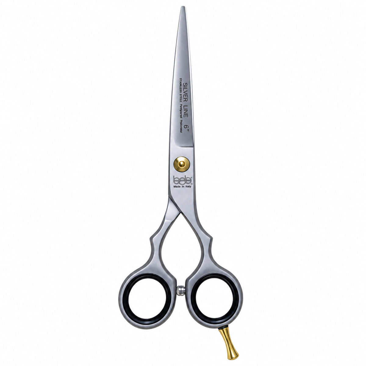 BOB Silver Line Edition 6 Inch Japanese Steel Thinning Scissor 440C - Made In Italy Scissors Bob