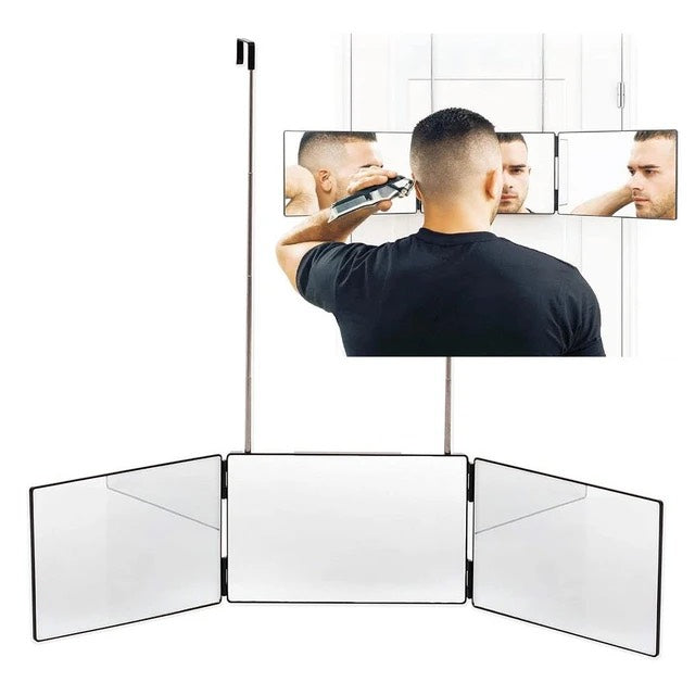 BOB Cosmetic 3-Way Back View Mirror – Professional Hairdressing & Barber Mirror Hand Mirrors Bob