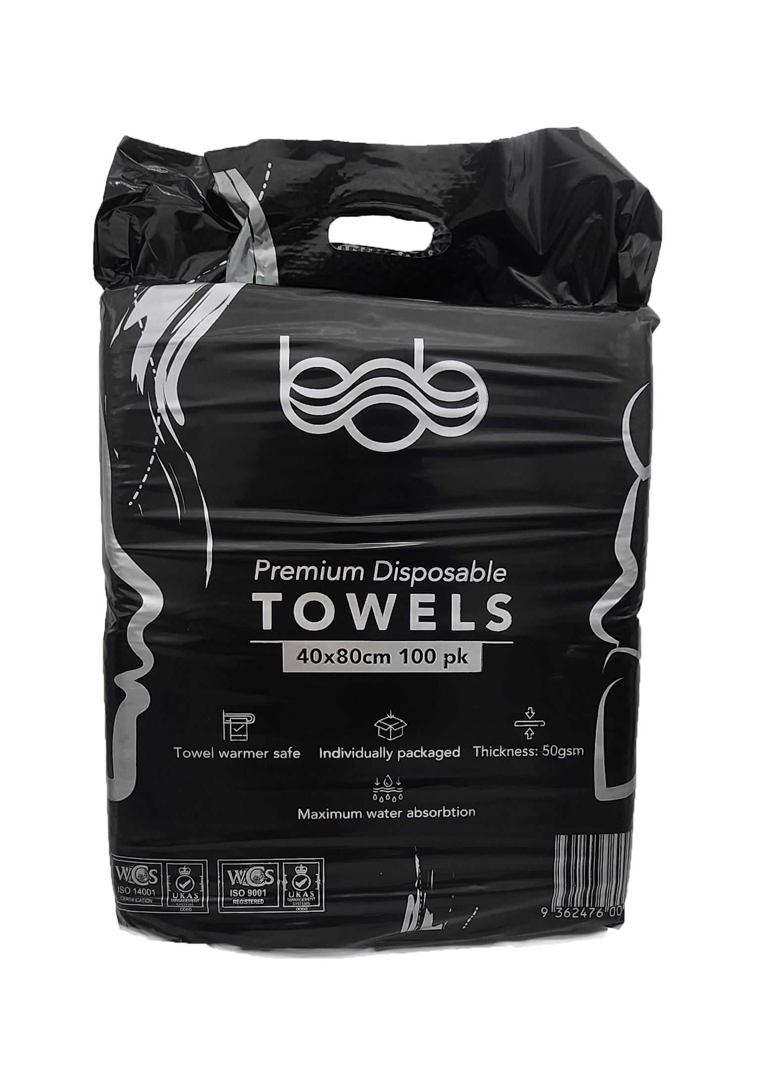 Carton of BOB Premium Professional Disposable Hair Salon and Barber Towel 40x80cm 6 Bags Towels Bob