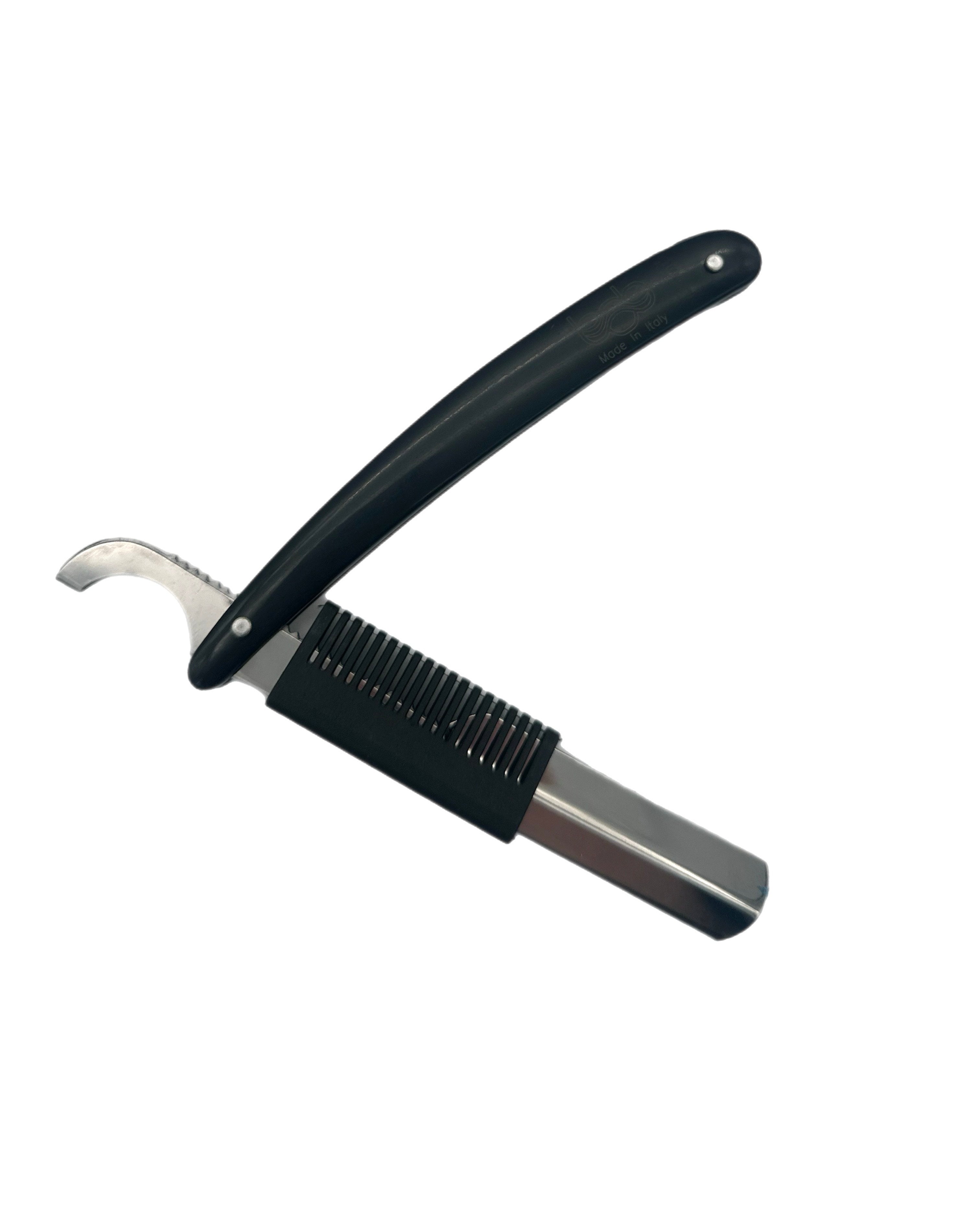 BOB Turkish Cut Throat Razor Black - Made In Italy Razors Bob