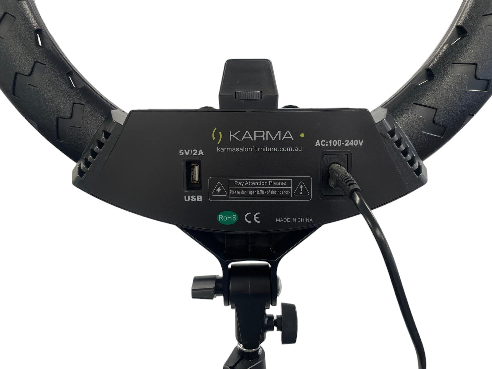 Karma LED Ring Light 18 inch Black Ring Lights - Moon Lights Karma