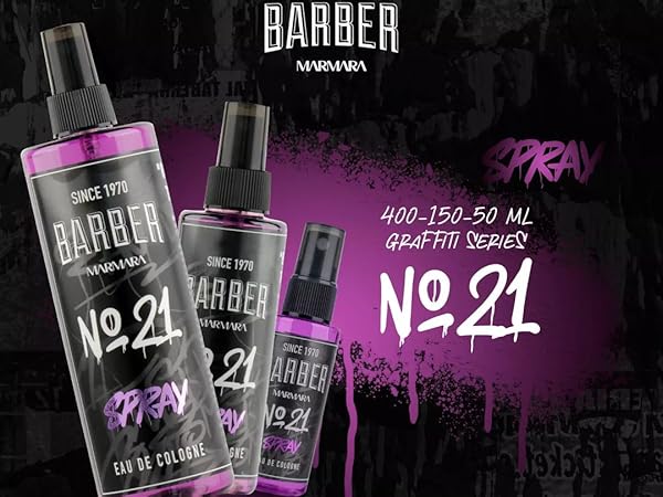 Barber Marmara Eau De Cologne No. 21 150ml Spray Cologne Barber Marmara