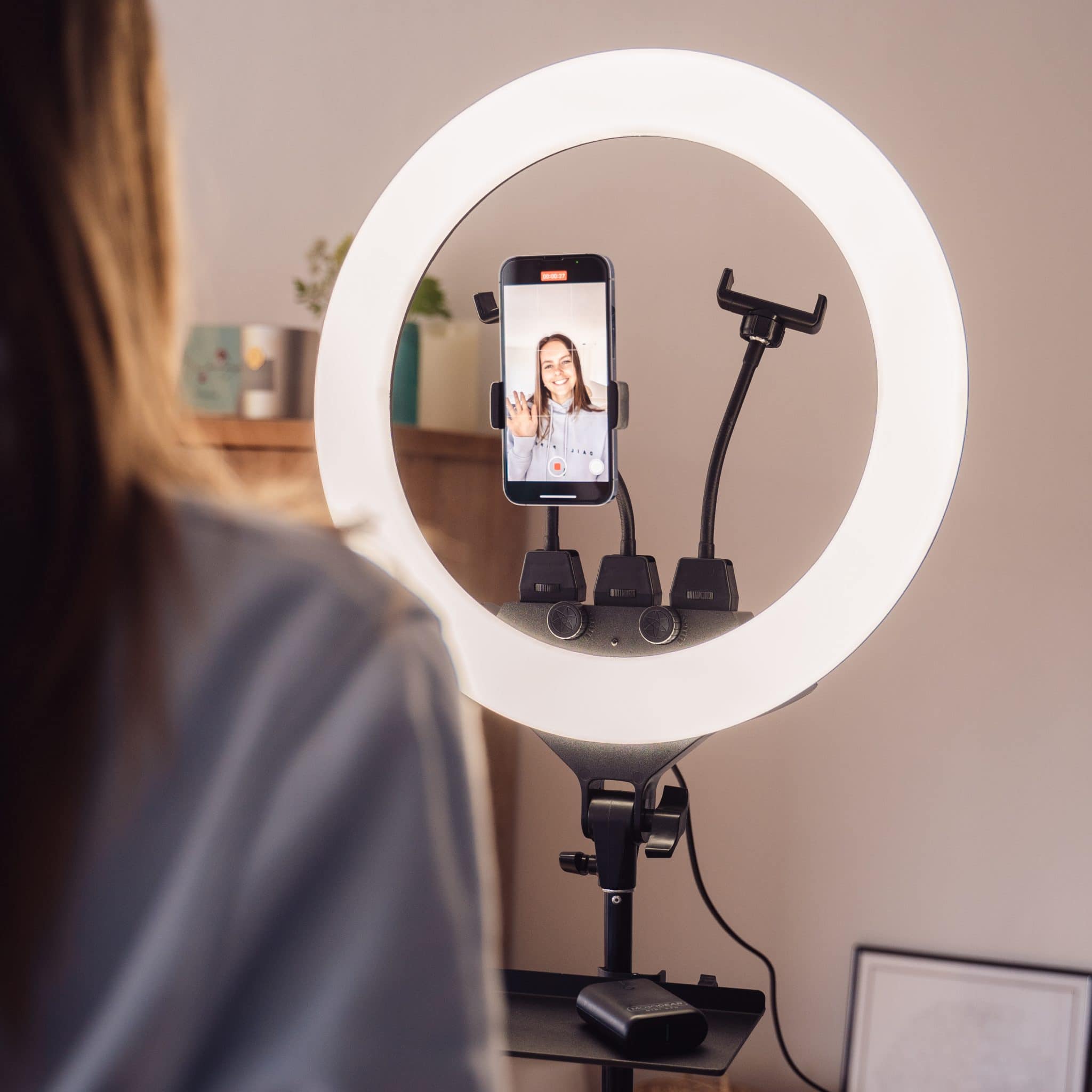Karma LED Ring Light 18 inch Black Ring Lights - Moon Lights Karma