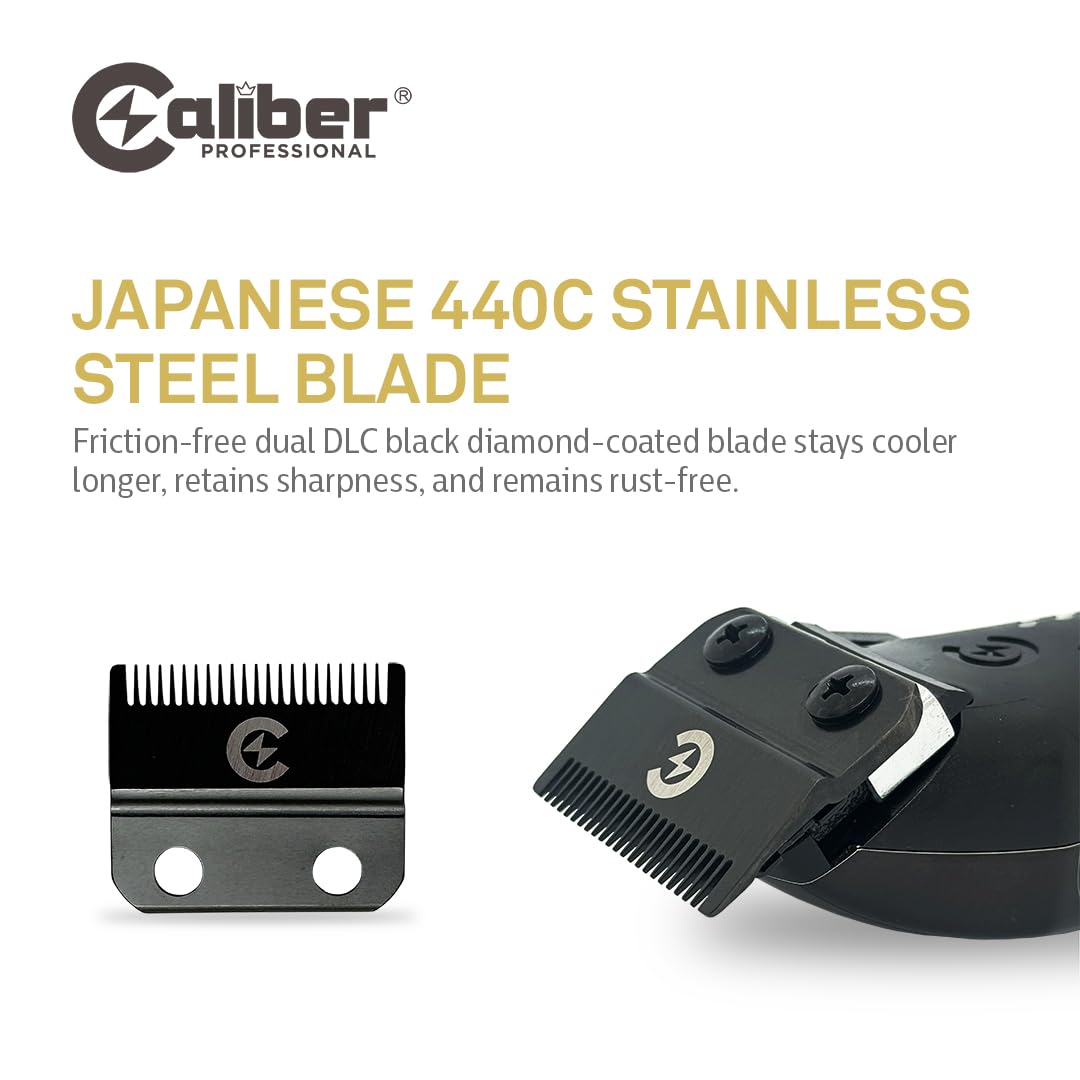 Caliber .50 Cal DLC Ciipper Fade Replacement Blade Trimmer/Clipper Blades Caliber