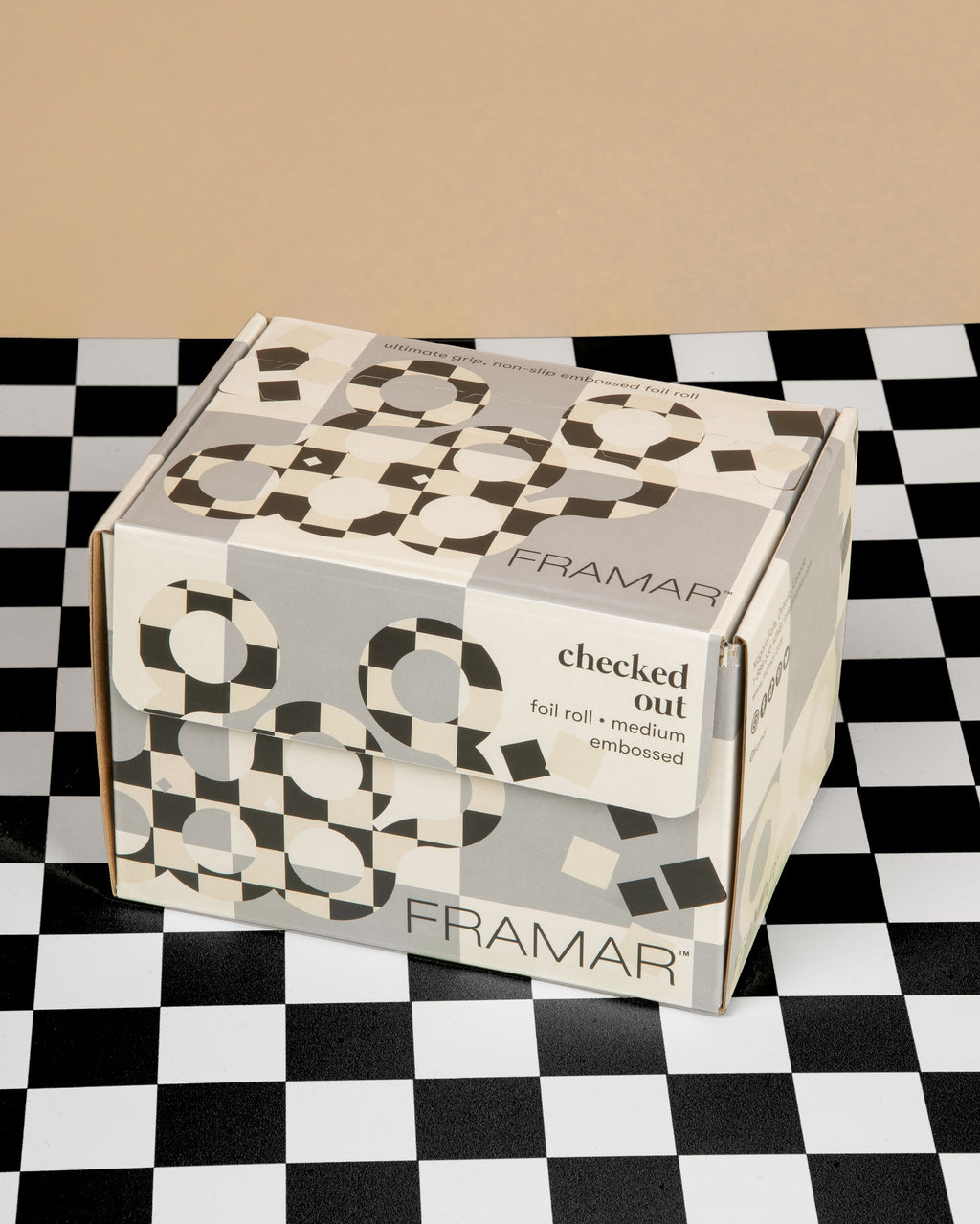 Framar Embossed Foil Roll 12.7cm x 97.5m Checked Out 100m Foil Framar