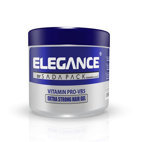 Elegance Vitamin Pro VB5 Hair Gel 500ml – Professional Strong Hold Styling Gel Hair Gel Elegance