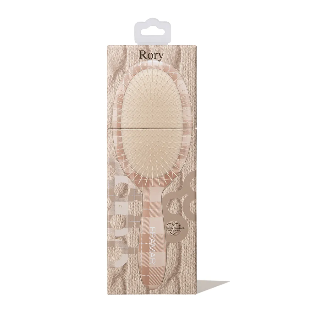 Framar Plaid Hair Day Detangle Brush - Rory Hair Brush Framar