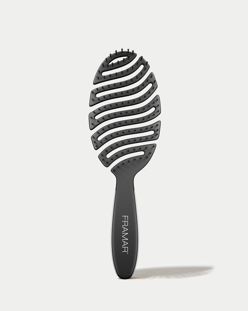 Framar Flex Oval Brush Black Hair Brush Framar