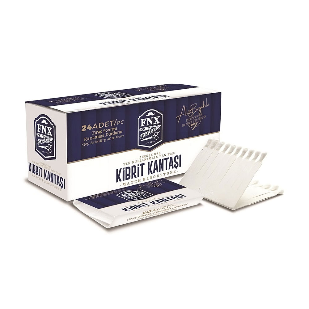 FNX Barber Styptic Stick Single Use by Ali Biyikli 20pk - Box of 24 Shaving Products FNX