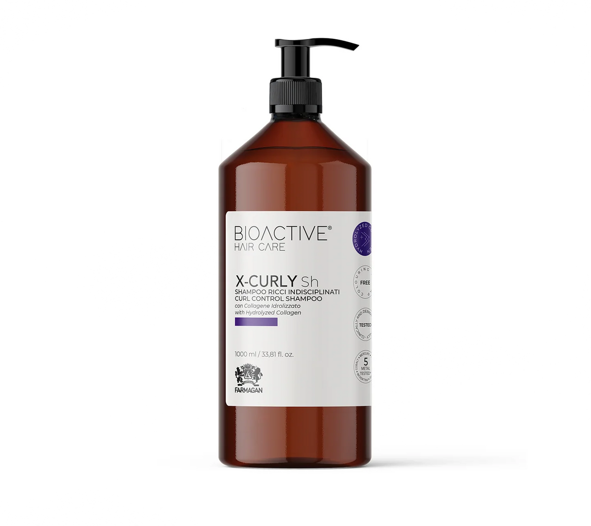 Farmagan Bioactive Hair Care X-Curly Sh Curl Control Shampoo 1000ml