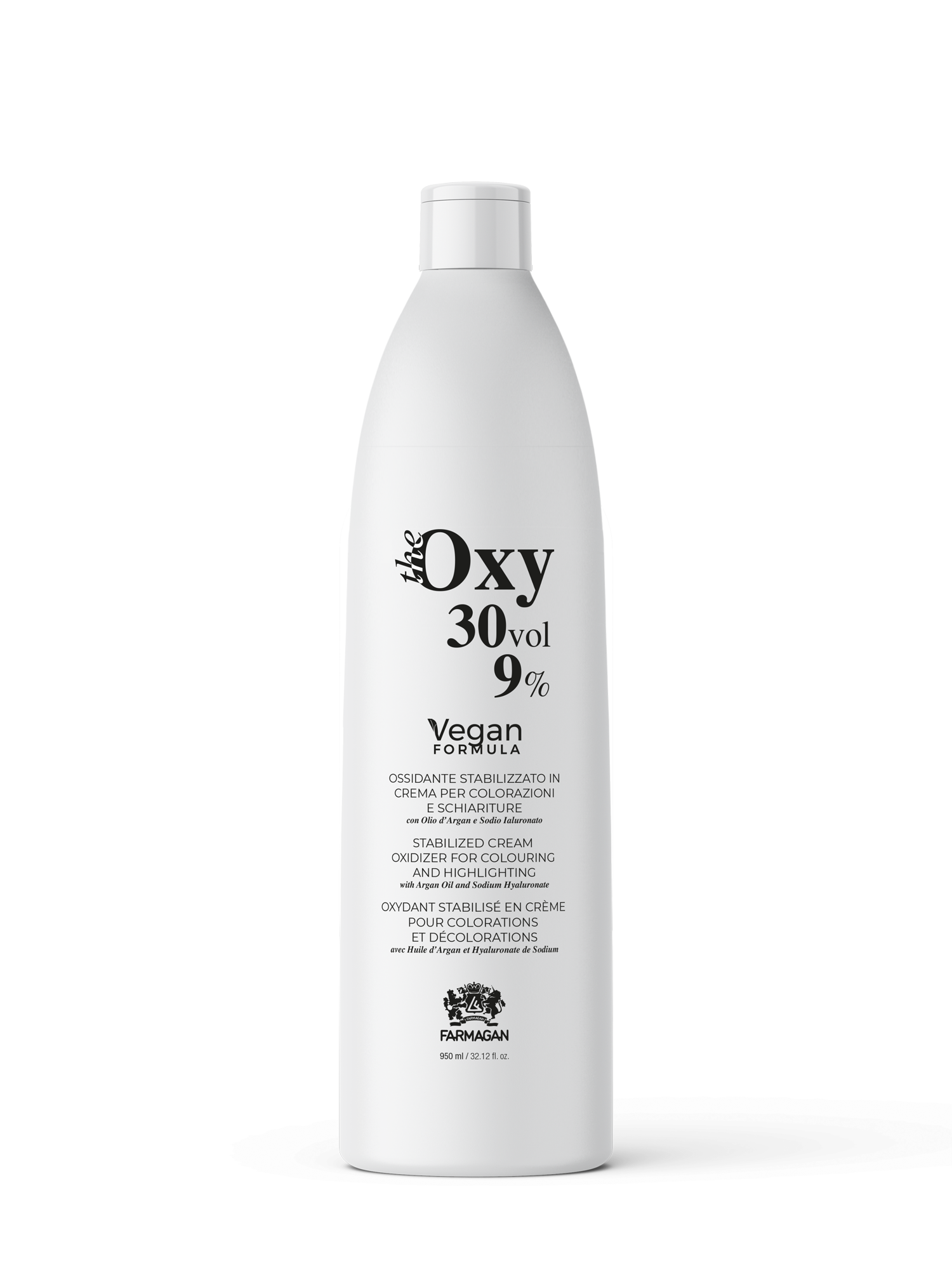Farmagan Superlative The Oxy Vegan Crème Developer Peroxide 950ml - 30 Vol 9% Peroxides - Developers Farmagan Superlative