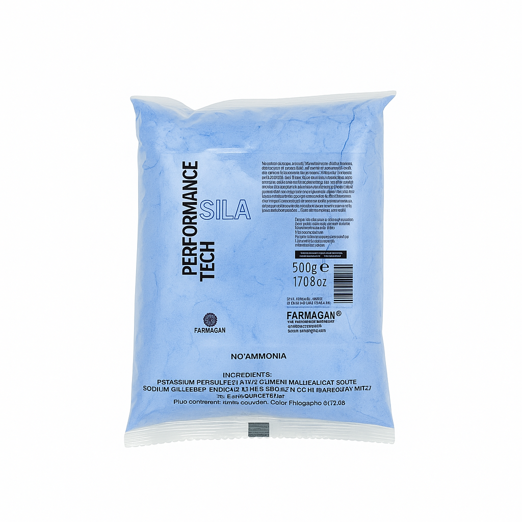 Farmagan Superlative Performance Tech Ammonia Free Anti-Yellow Light Blue Bleaching Powder 500g Refill - Made in Italy Bleach - Lighteners Farmagan Superlative
