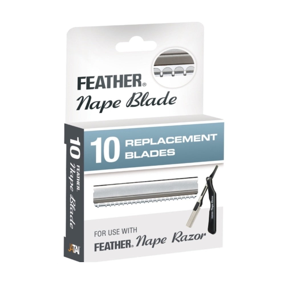 Feather Nape Replacement Blades 10pk BLFN10 Razor Blades Feather