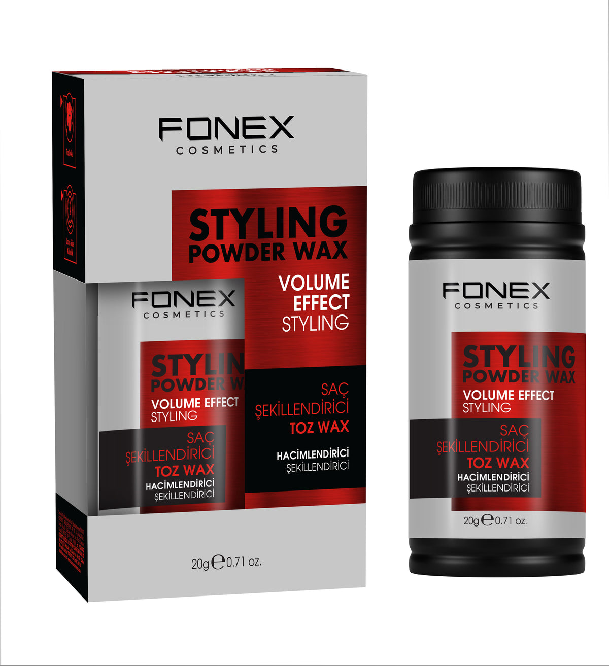 Fonex Volume Effect Hair Styling Powder Wax 20g – Professional Volumising & Texturising Powder Hair Styling Powder Fonex