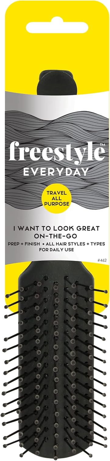 Freestyle FS462 Everyday Travel Hard Cushion Brush Hair Brush Freestyle
