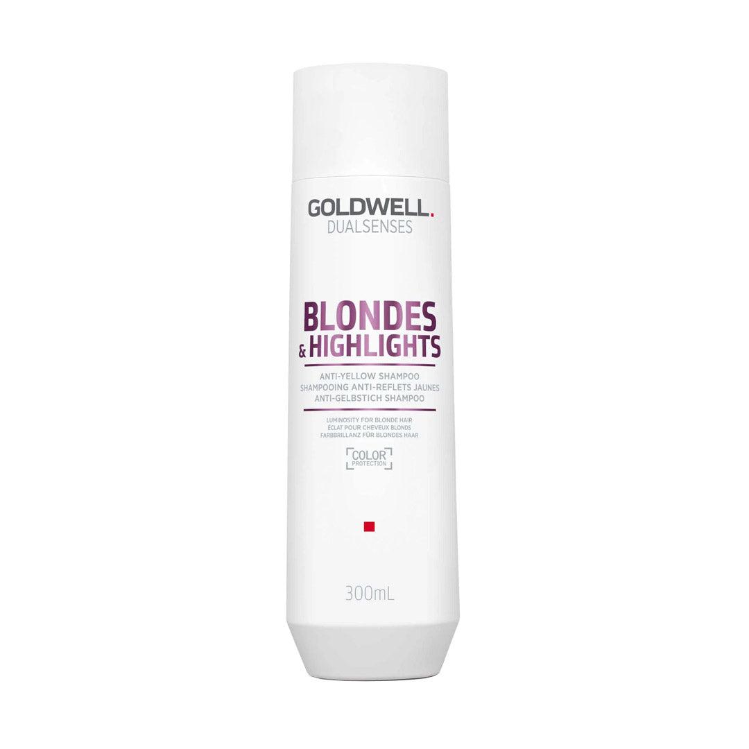 Goldwell Dualsenses Blondes & Highlights Anti-Yellow Shampoo – Neutralises Brassiness & Enhances Blonde Tones 300ml Shampoo/Conditioner Goldwell