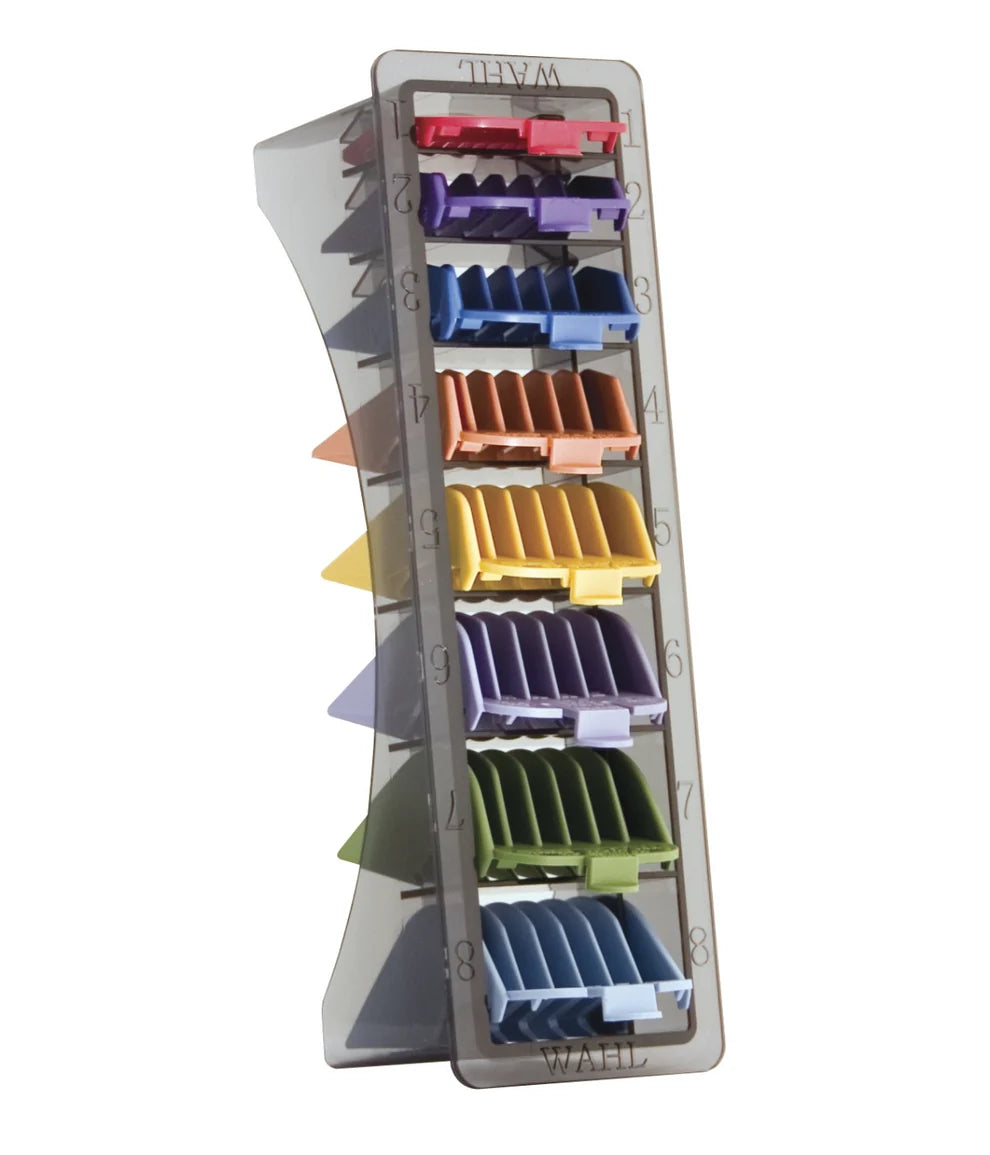 Wahl Coloured Clipper Guides Attachment Caddie #1 to #8 Clipper/Trimmer Attachment Wahl