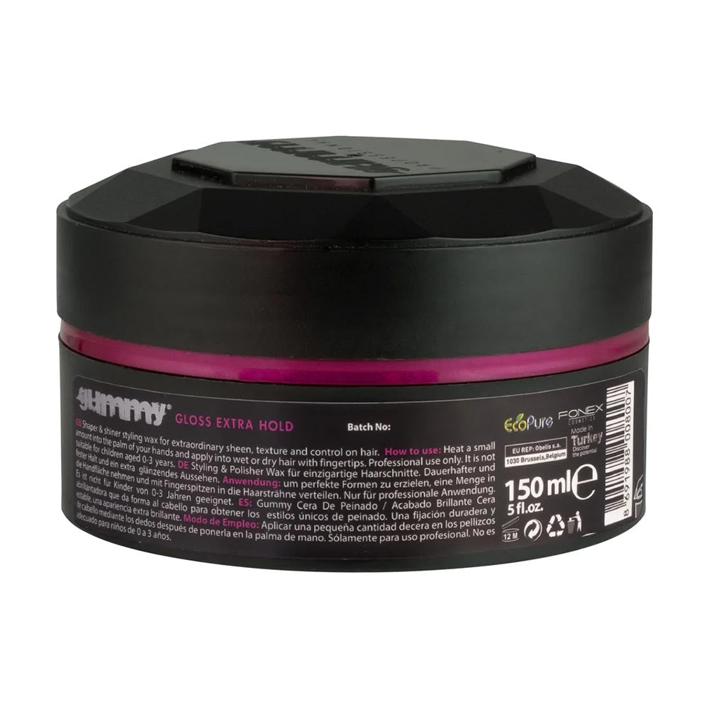 Gummy Professional Keratin Complex Hair Styling Wax Extra Gloss 150ml Hair Wax Gummy