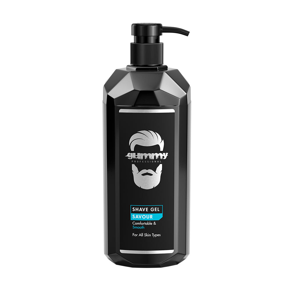 Gummy Professional Shave Gel Savour with Pump 1L Shaving Products Gummy