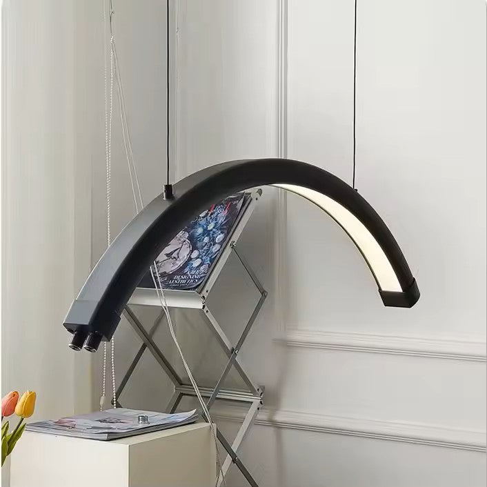 Karma LED 28" Ceiling Mounted Lamp Black 010901 Ring Lights - Moon Lights Karma