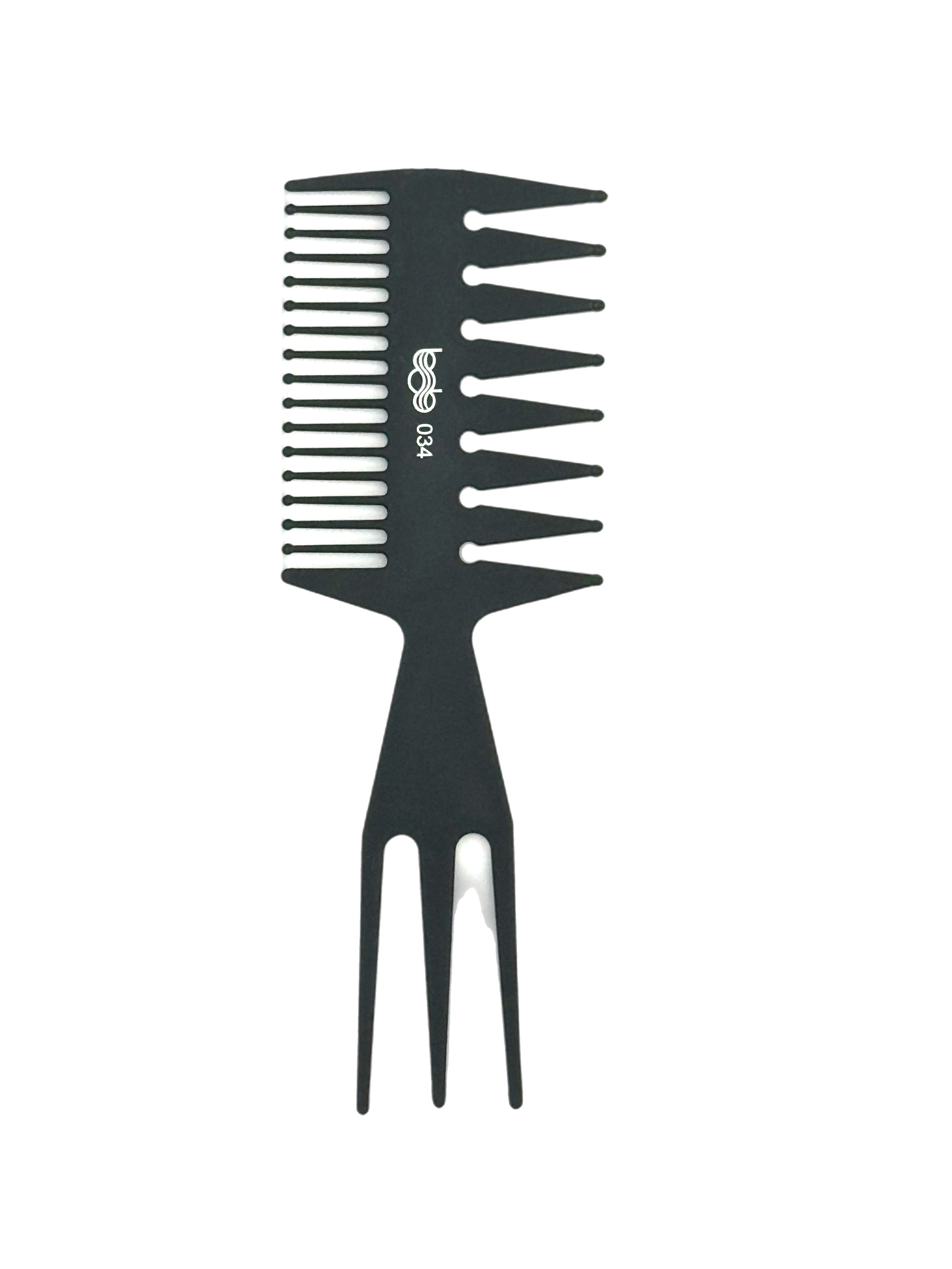 BOB Professional Antistatic Carbon Rake Comb Black 034 Comb Bob