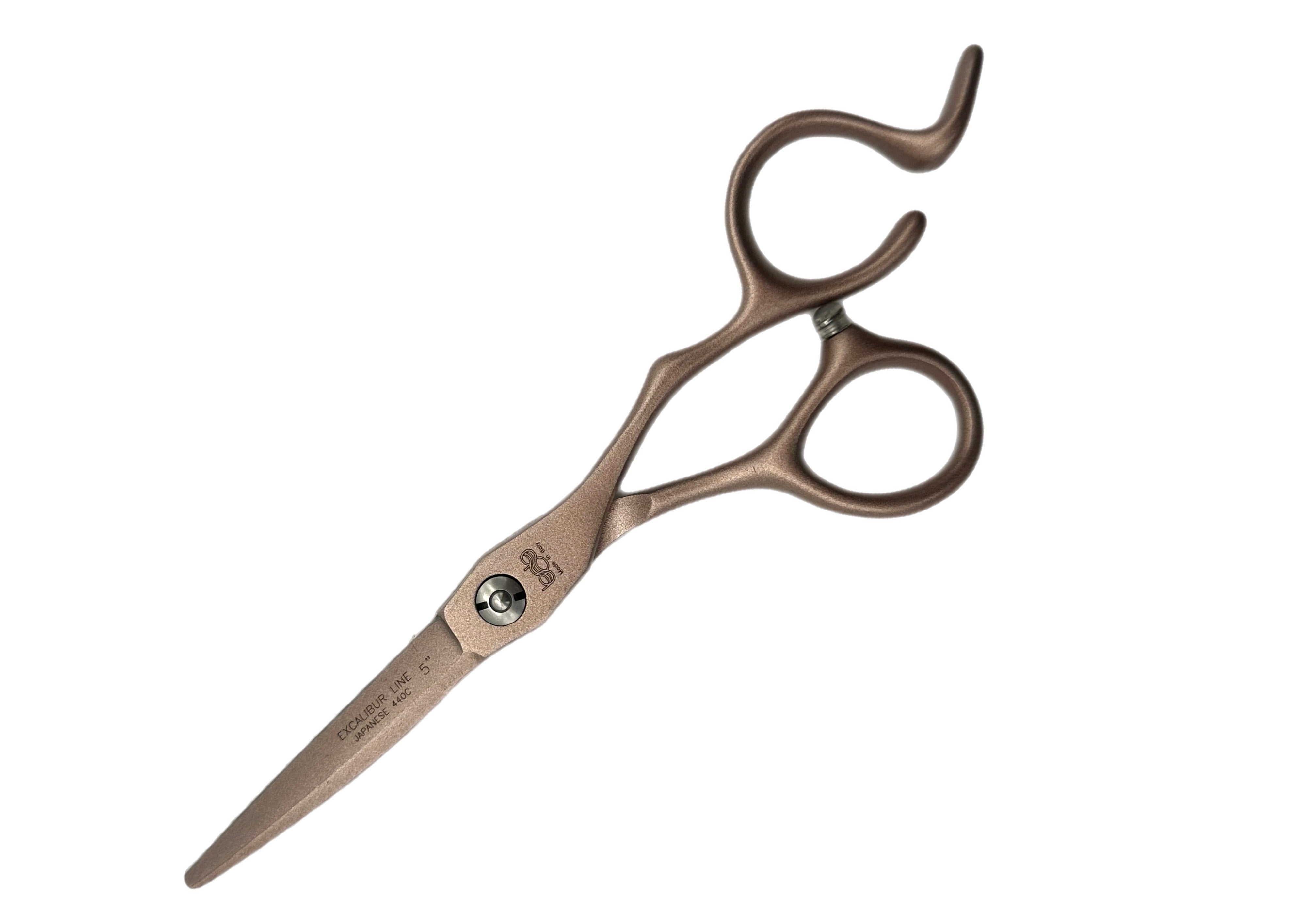 BOB Excalibur Edition Gold 5 Inch Japanese Steel Scissor Steel - Made In Italy Scissors Bob