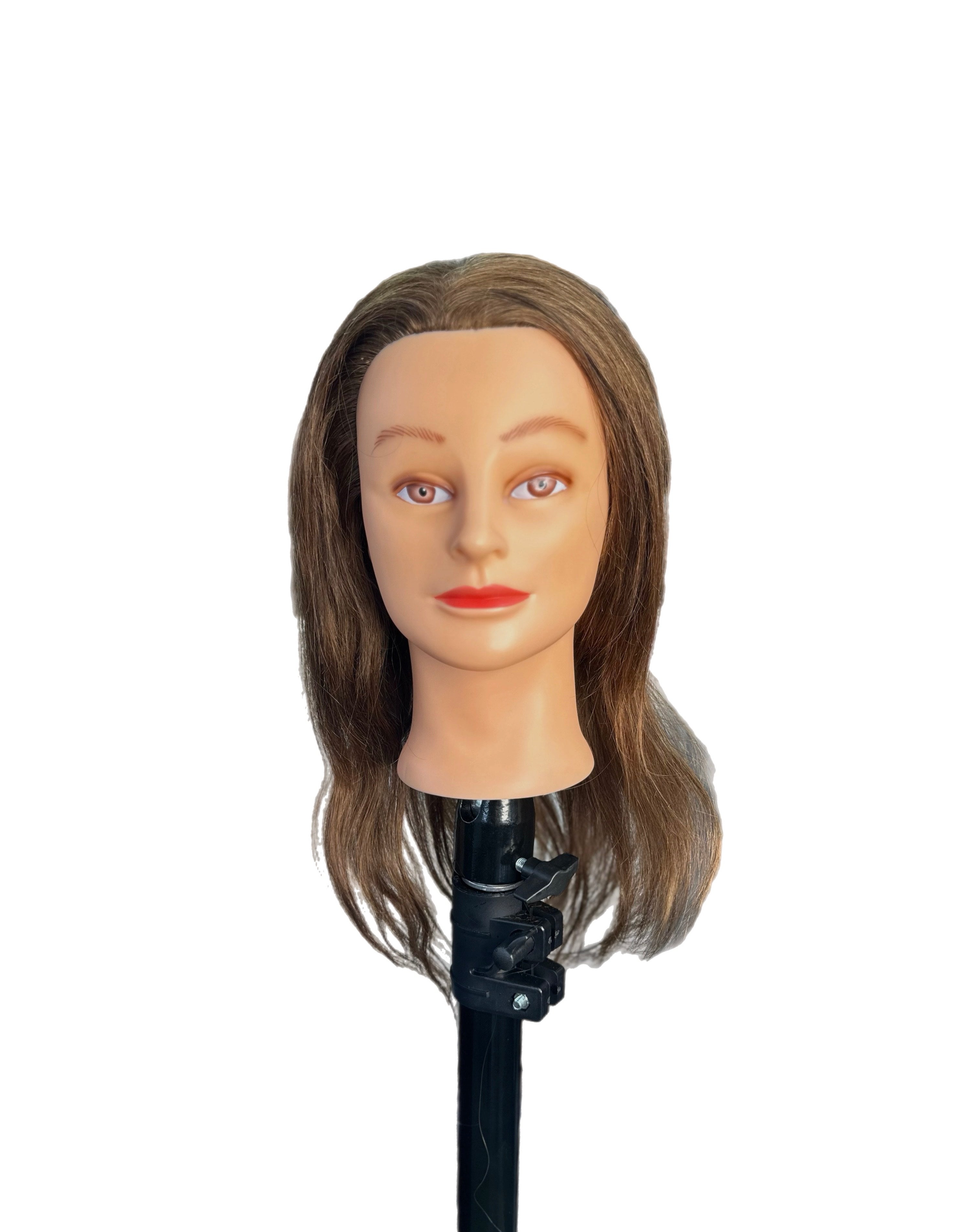 Deyaz Professional Mannequin 16 Inch 100% Indian Hair Brown - Ayda Mannequin Deyaz