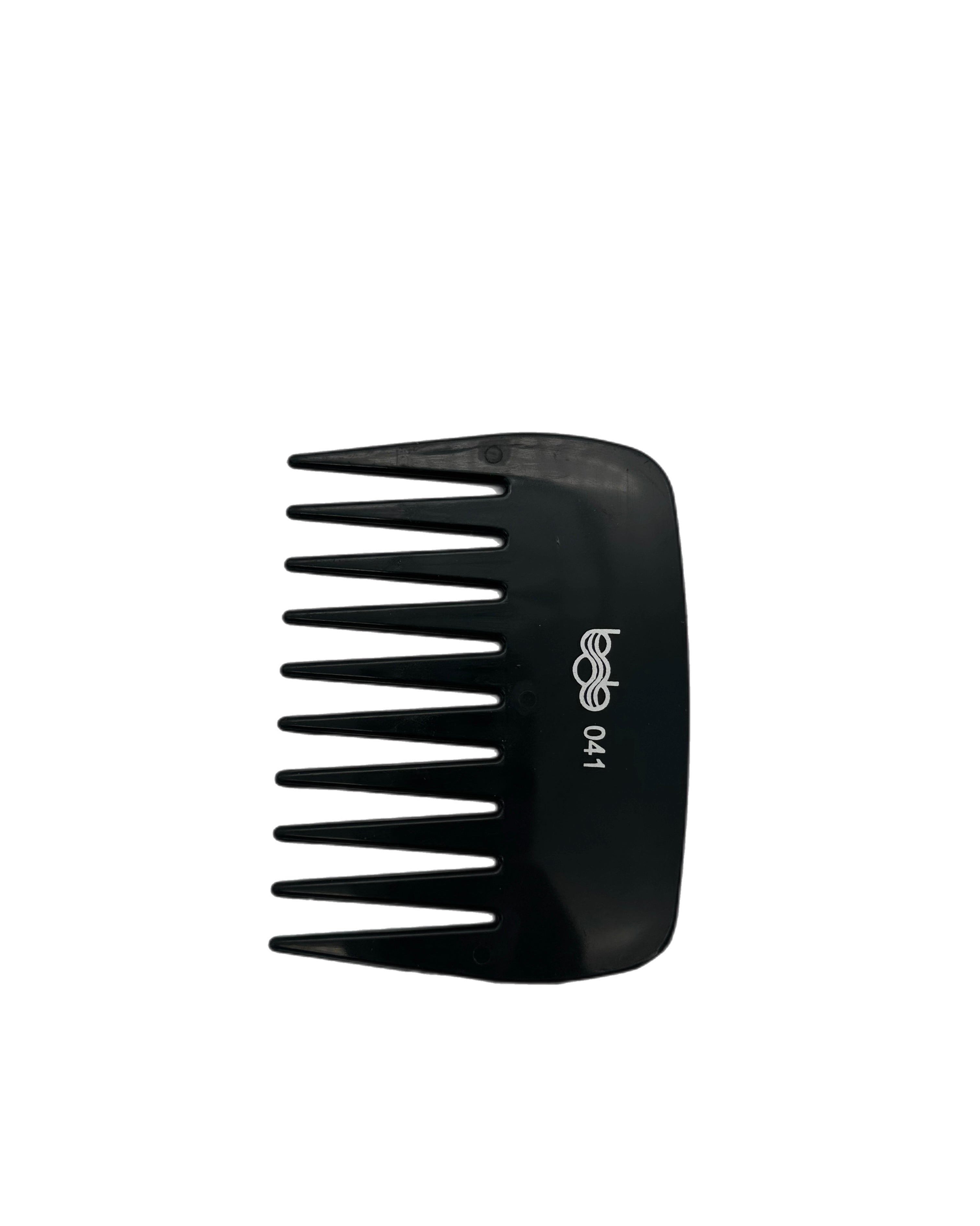 BOB Professional Antistatic Carbon Wide Tooth Detangling Comb 041 - Black Comb Bob